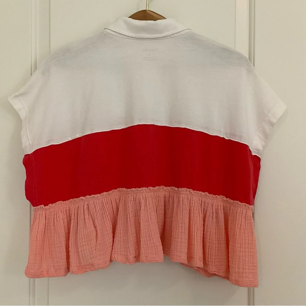 Anthropologie Pilcro the Bonfire Rugby Stripe Top S - Picture 5 of 9